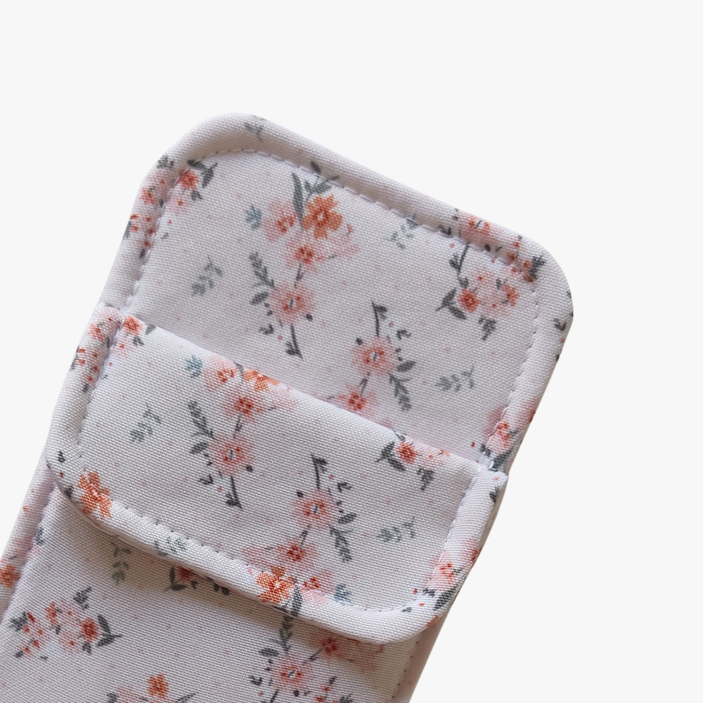 Flores Pequenas Fundo Creme Porta Canetas