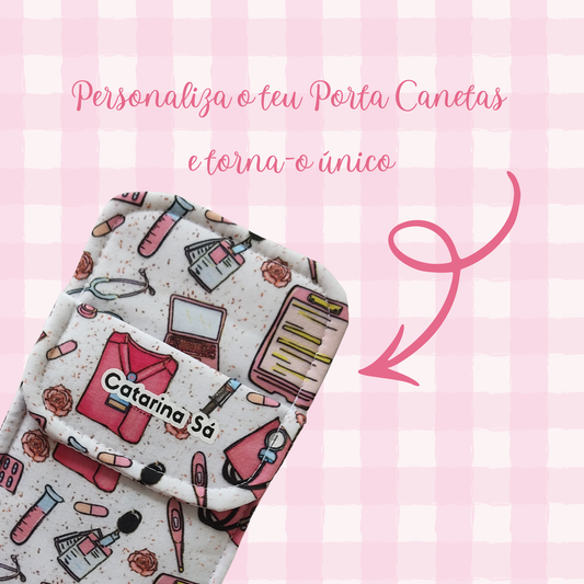 Enfermagem Rosa Porta Canetas