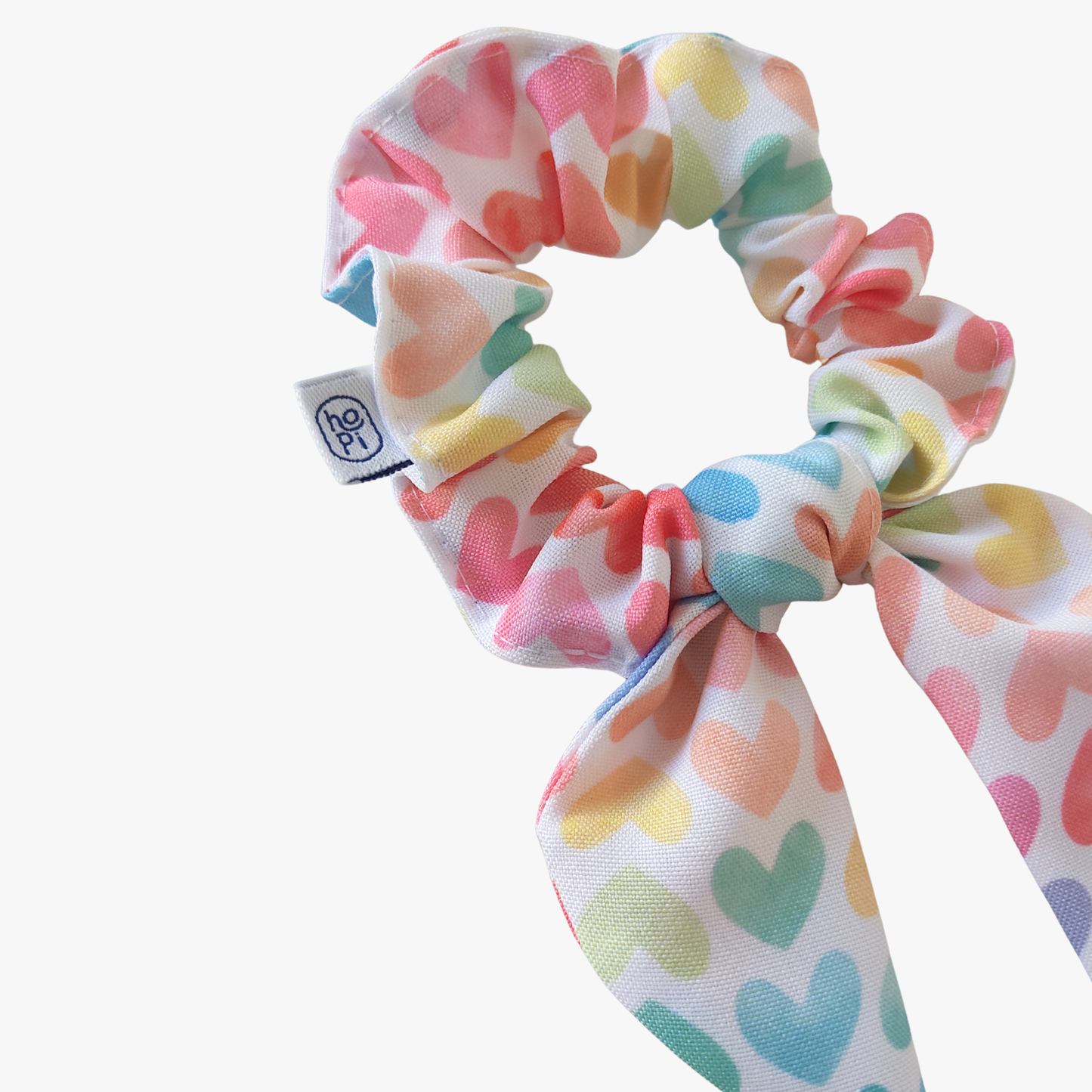Corações Coloridos Scrunchie