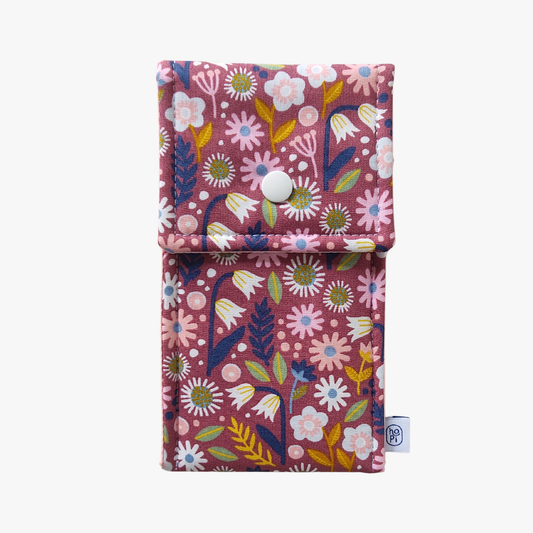 Flores Roxo Bolsa Fechada